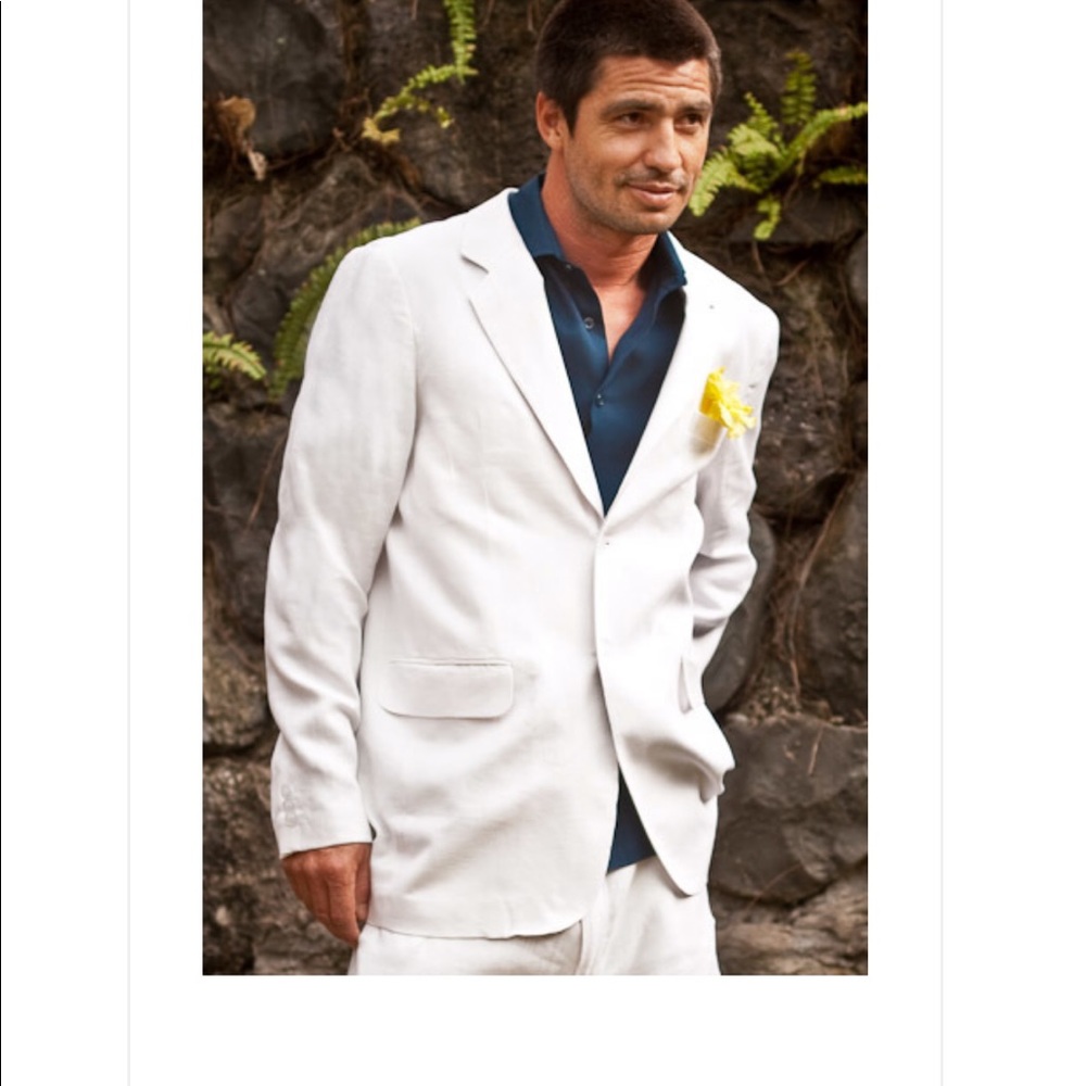 Island Importer Linen Monaco Jacket Beach Wedding